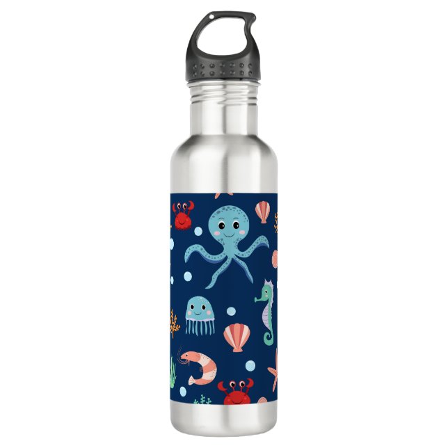 Sea World Stainless Steel Water Bottle (Front)