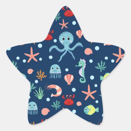 Sea World Star Sticker