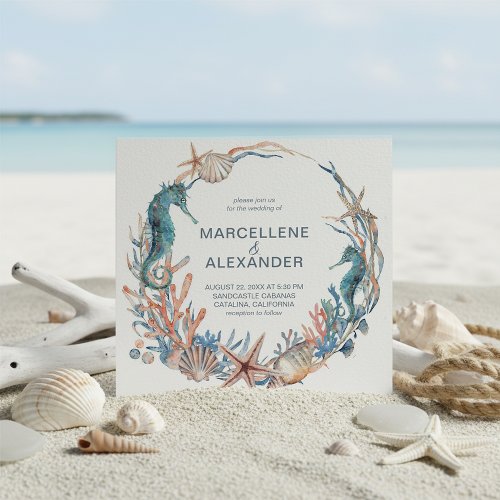 Sea Wreath | Seahorse and Shells Beach Wedding