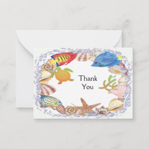 Sea Wreath Thank You Card