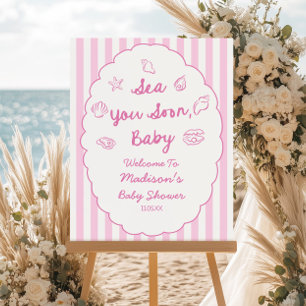 Sea You Soon, Baby Baby Shower Welcome Sign