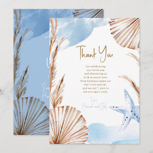 Sea You Soon Baby Boy Thank You Card 