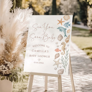 Sea You Soon Baby Coastal Baby Shower Foam Board
