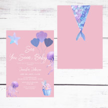 Sea You Soon Baby Ocean Pink Baby Shower