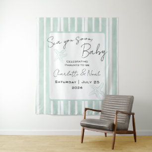 Sea You Soon Baby Shower Backdrop