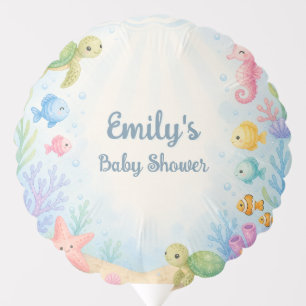 Sea You Soon Baby Shower Balloon