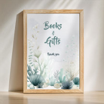 Sea You Soon Baby Shower Books and Gifts Poster