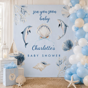 Sea you soon Baby Shower Coastal Backdrop