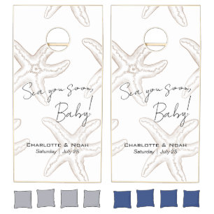 Sea You Soon Baby Shower Cornhole Set