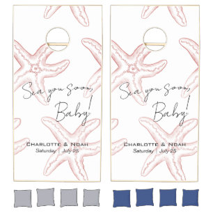 Sea You Soon Baby Shower Cornhole Set