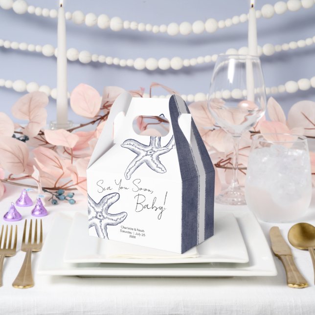 Sea You Soon Baby Shower  Favor Boxes (Wedding)