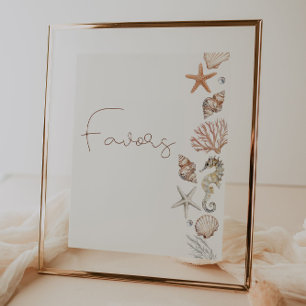 Sea You Soon Baby Shower Favors Poster