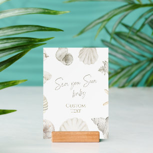 Sea you soon baby shower holder