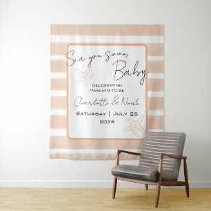 Sea You Soon Baby Shower Horizontal Backdrop