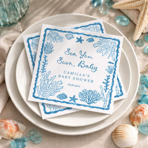 Sea You Soon Baby Shower  Napkins
