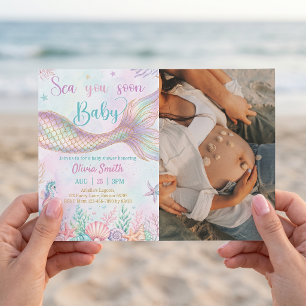 Sea You Soon Baby Shower Party Invitation Photo