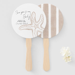 Sea You Soon Baby Shower Set of Fans
