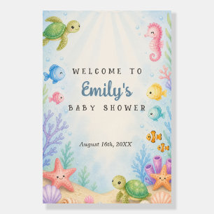 Sea You Soon Baby Shower Welcome Foam Board