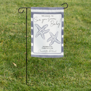 Sea You Soon Baby Shower Welcome Garden Flag
