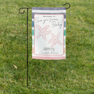 Sea You Soon Baby Shower Welcome Garden Flag