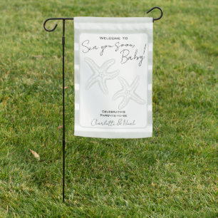 Sea You Soon Baby Shower Welcome Garden Flag