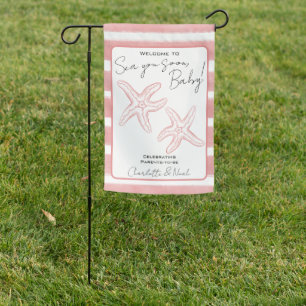 Sea You Soon Baby Shower Welcome Garden Flag