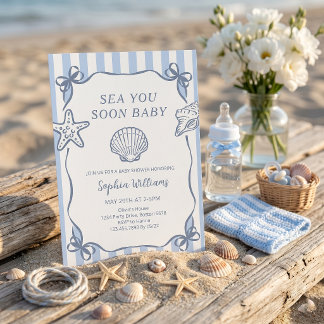 Sea You Soon Baby The Summer Baby Shower Invite