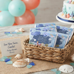 Sea You Soon blue boy watercolor ocean creature Hershey's Miniatures