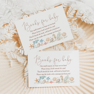 Sea You Soon Coastal Baby Shower Books For Baby Enclosure Card