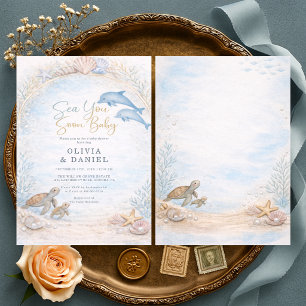 Sea You Soon Couples Baby Shower Invitation