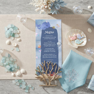 ​Sea You Soon cute Sea animals creature blue baby  Menu