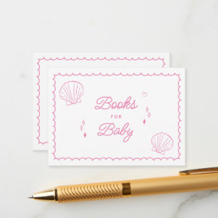 Sea You Soon Hand Drawn Baby Shower Books for Baby Enclosure Card