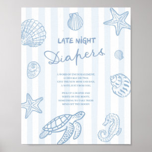 Sea You Soon Late Diapers Poster