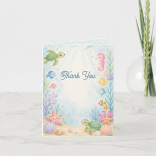 Sea You Soon Letterpress Thank You Card