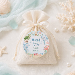 Sea You Soon Ocean Baby Shower Gift Favor Tags