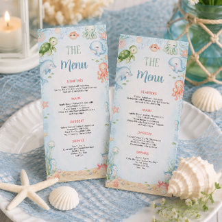 Sea You Soon Ocean Baby Shower Menu