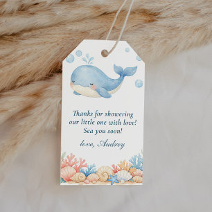 Sea You Soon Ocean Baby Shower Thank You Favor Gift Tags