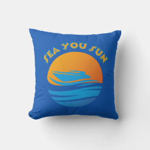 Sea You Sun Throw Pillow
