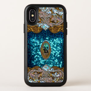 Seabayer Rachylin Beautiful Bling Monogram OtterBox Symmetry iPhone XS Case