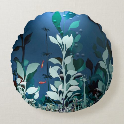 Seabed Round Pillow
