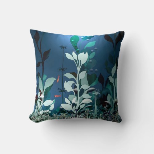 Seabed Throw Pillow