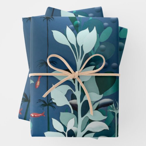 Seabed Wrapping Paper Sheets