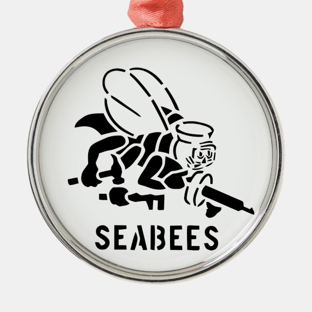 SeaBees Metal Ornament (Front)