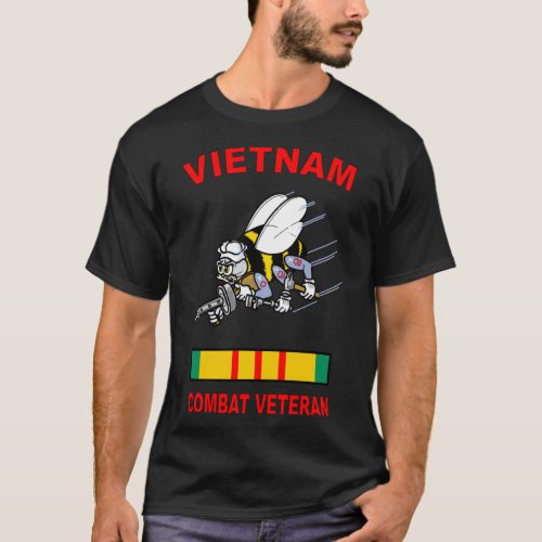 Seabees Vietnam Veteran Combat   T_Shirt