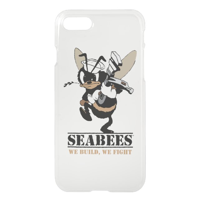 Seabees We build We Fight iPhone Case (Back)