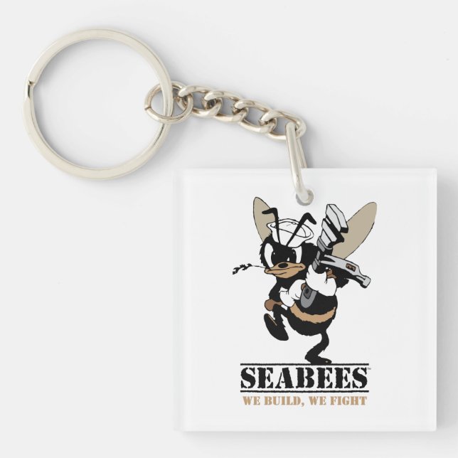 Seabees We build We Fight Key Chain (Front)