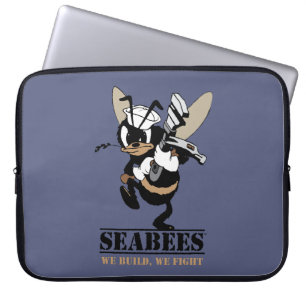 Seabees We build We Fight Laptop Cover