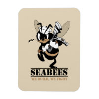 Seabees We build We Fight Photo Magnet