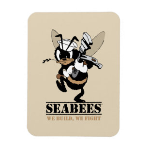 Seabees We build We Fight Photo Magnet