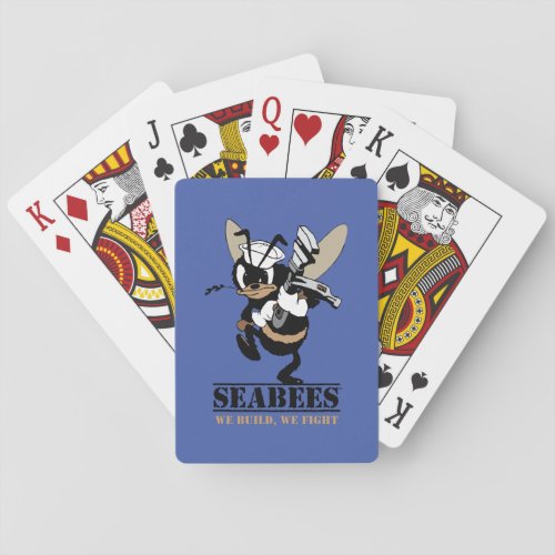 Seabees We Build We Fight Playing Cards